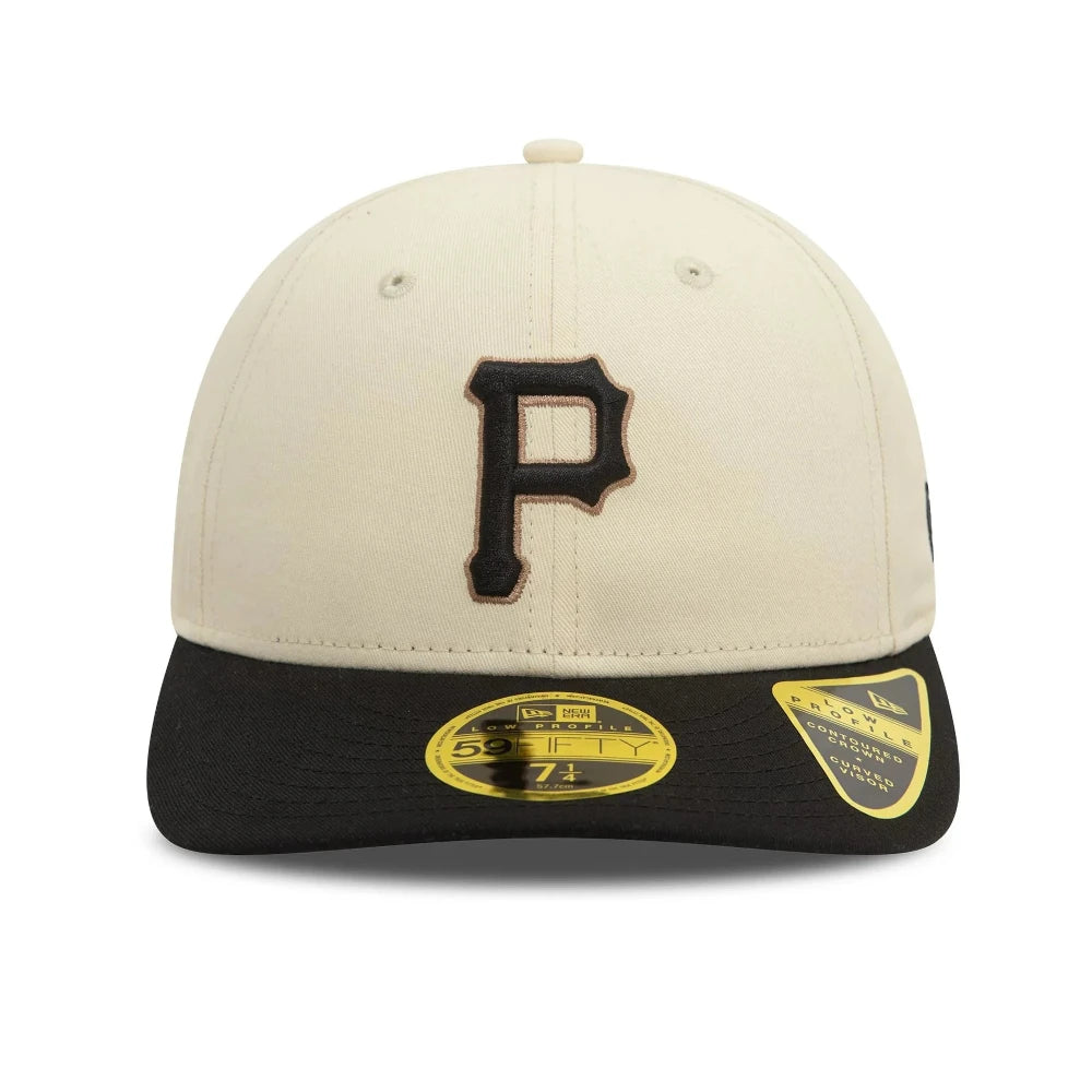 New Era - 59Fifty Fitted Pirates Side Patch Low Profile Cap - Black/Ivory